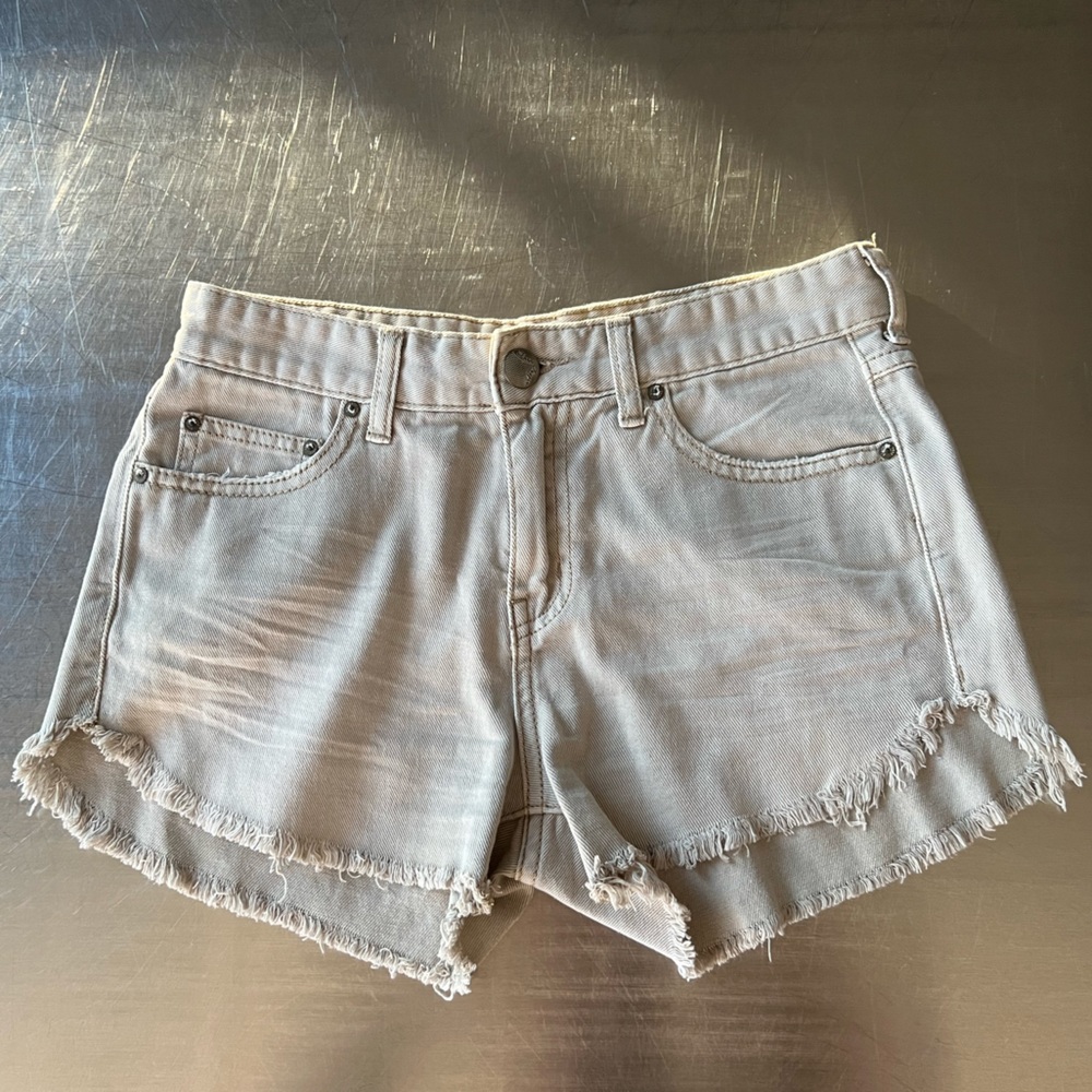 Free People Distressed Denim Shorts